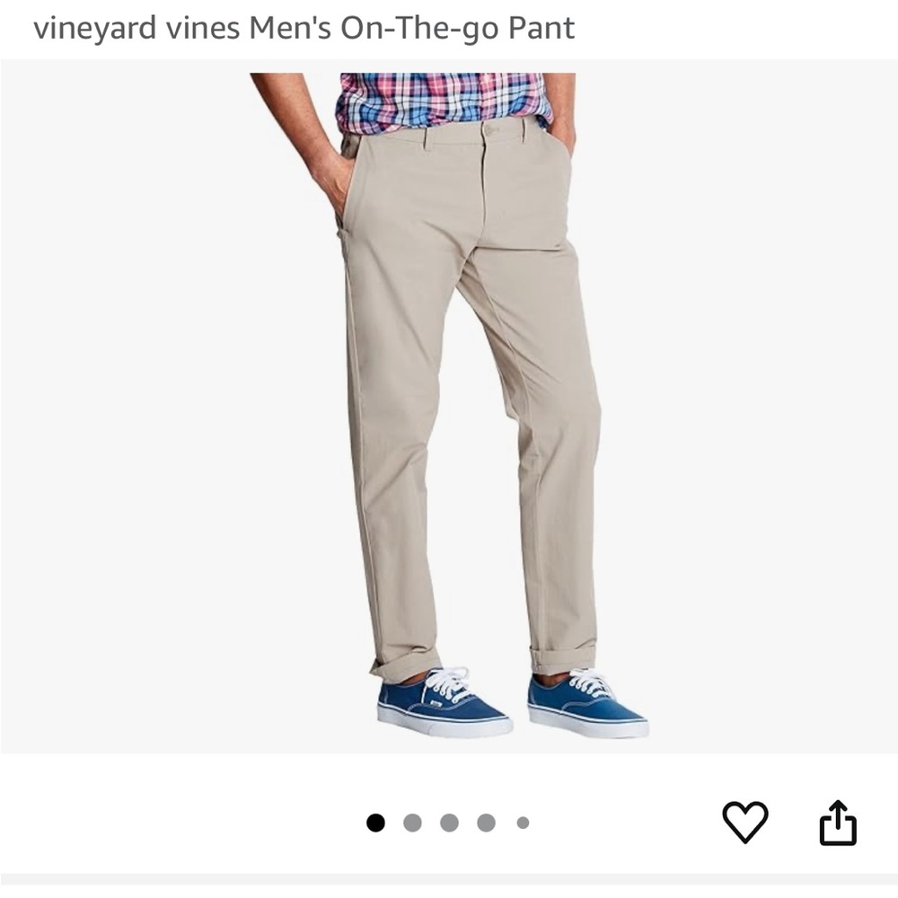 Vineyard Vines Men's Khaki On-The-Go Pants 28x30